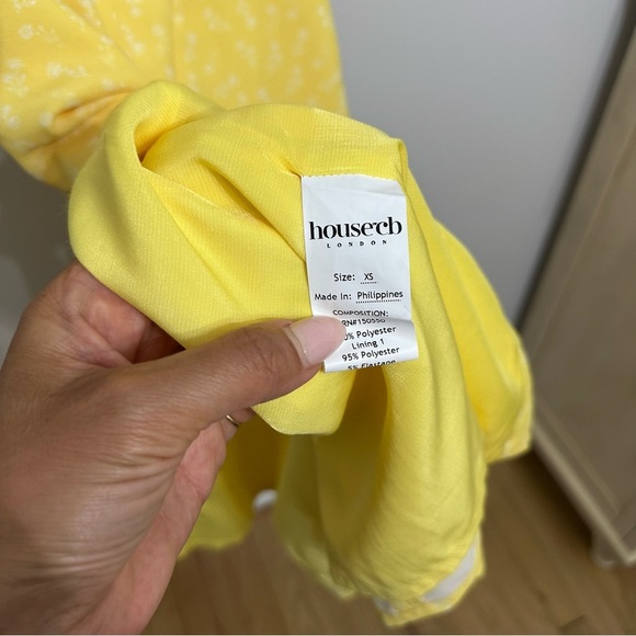 House of CB 'Carina' Yellow Floral Bustier Midi Dress - Picture 10 of 10